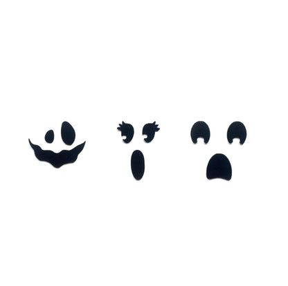 3 Pack Ghost Felt Faces