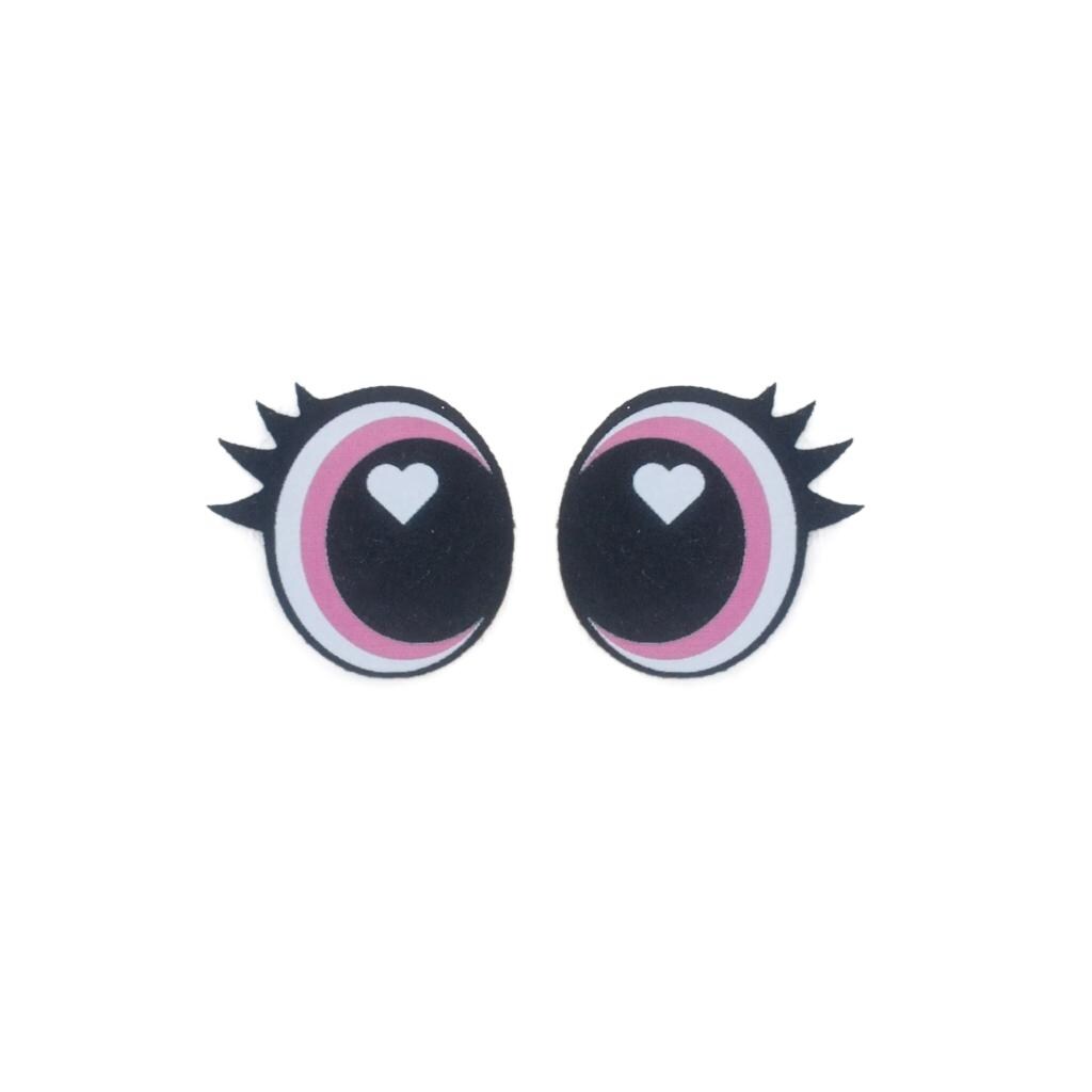 3 Pack of Pink Felt Eyes for Amigurumi