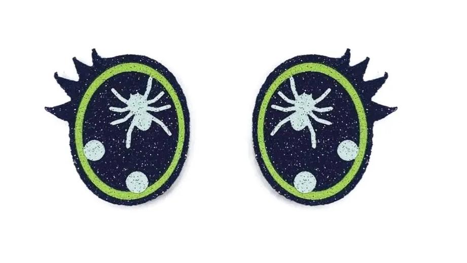3 Pack of Halloween Glitter Felt Eyes for Amigurumi, Spider, Multiple Sizes Available