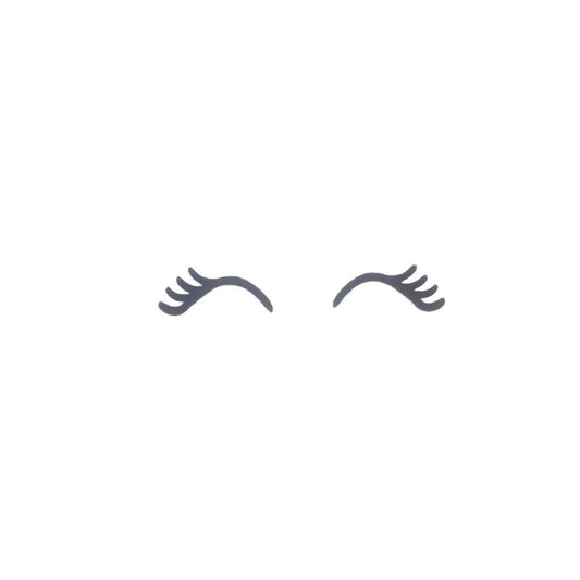 12 Pack of Sleepy Felt Eyes Sleeping Eyelashes for Amigurumi Multiple Sizes Available