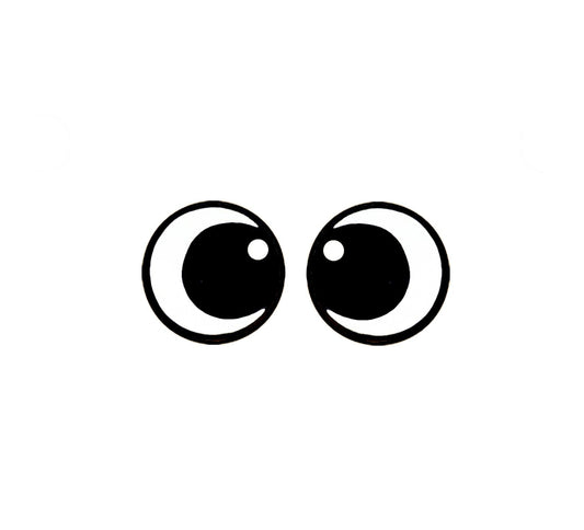 15, 25 or 50 Pack Bulk Felt Eyes for Amigurumi Multiple Sizes Available