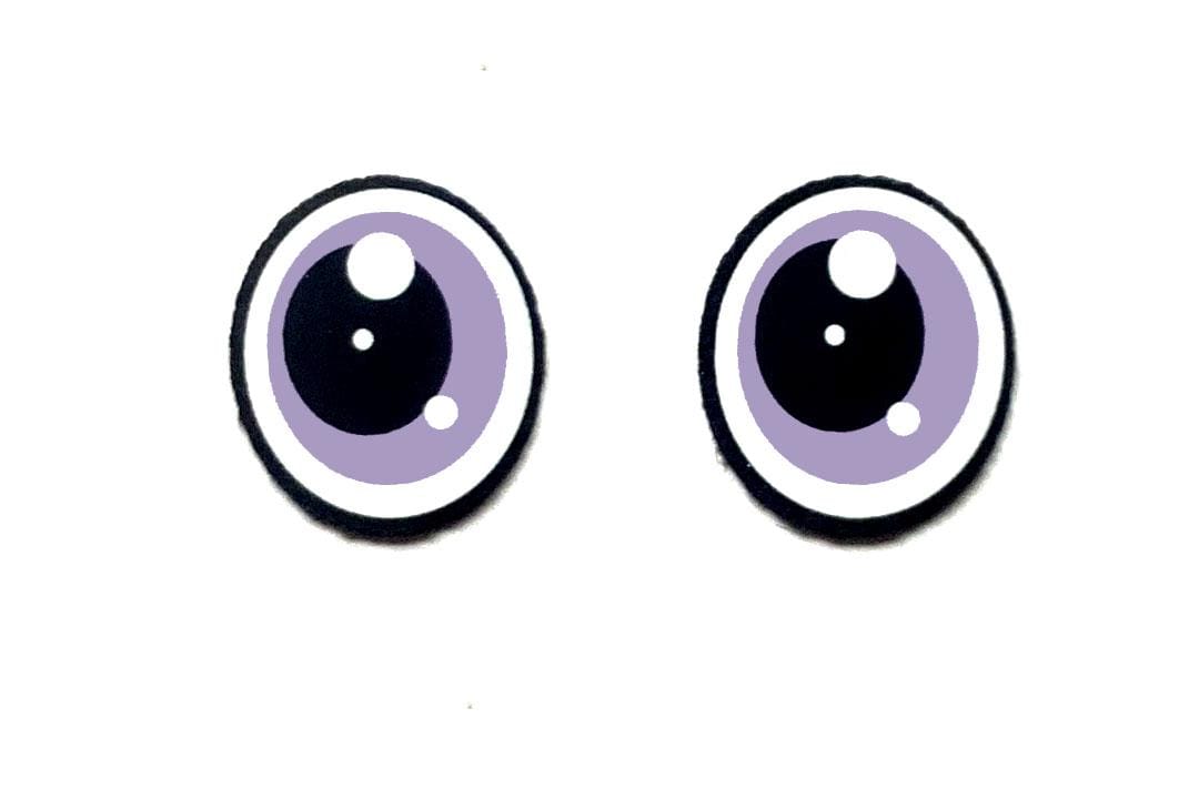 6 Pack of Felt Eyes for Amigurumi