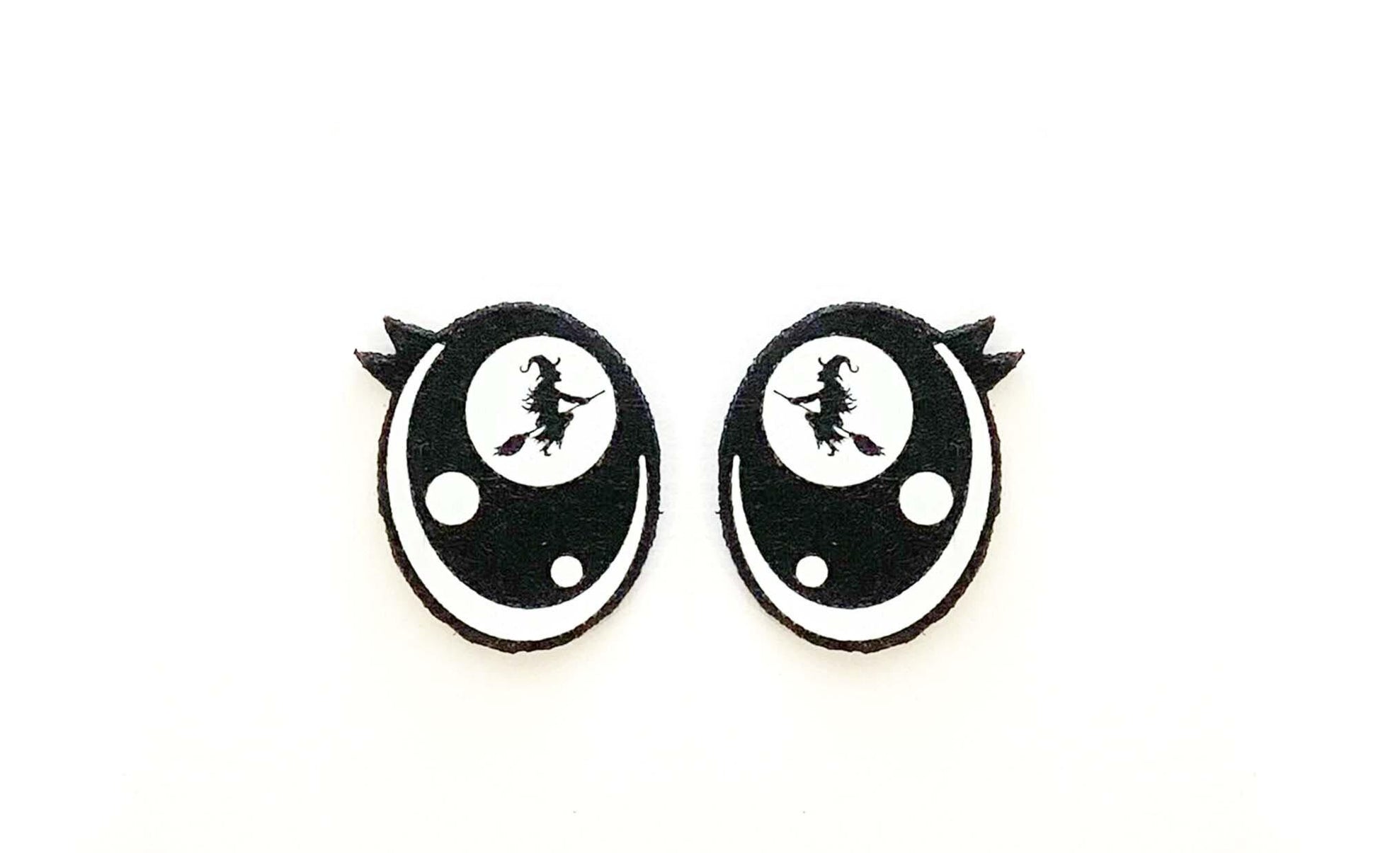 3 Pack of Halloween Felt Eyes with Lashes, Witch Eyes, Multiple Sizes Available