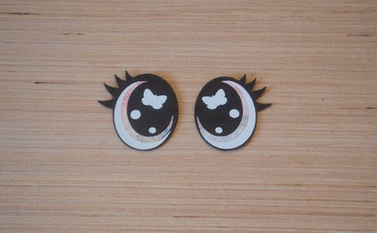 3 Pack of Pastel Butterfly Felt Eyes, for Amigurumi