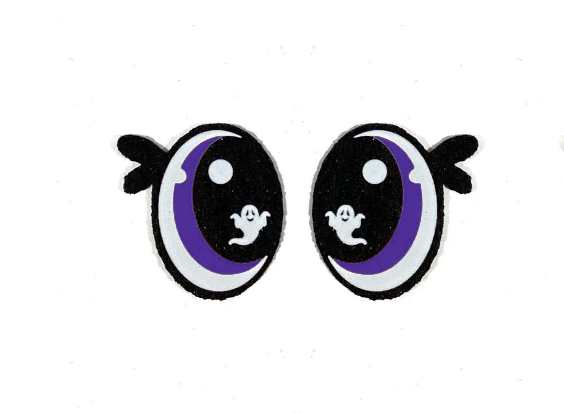 3 Pack of Halloween Felt Eyes for Amigurumi, Ghost Eyes, Multicolor, Multiple Sizes Available