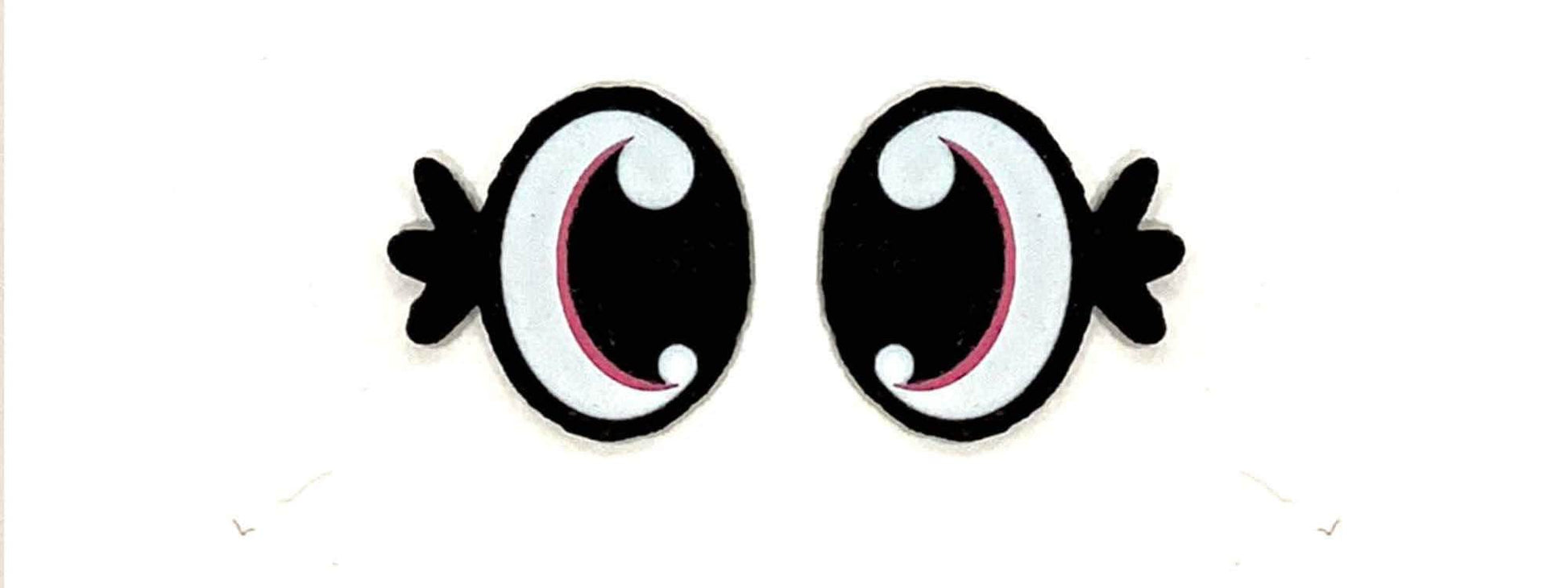 3 Pack of Oval Felt Eyes for Amigurumi, Rainbow, Kawaii, for Crochet Plushie Multiple Sizes Available