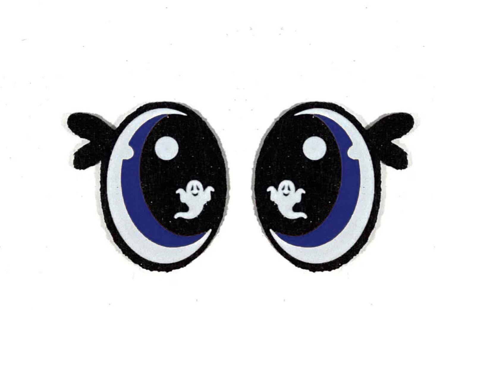 3 Pack of Halloween Felt Eyes for Amigurumi, Ghost Eyes, Multicolor, Multiple Sizes Available