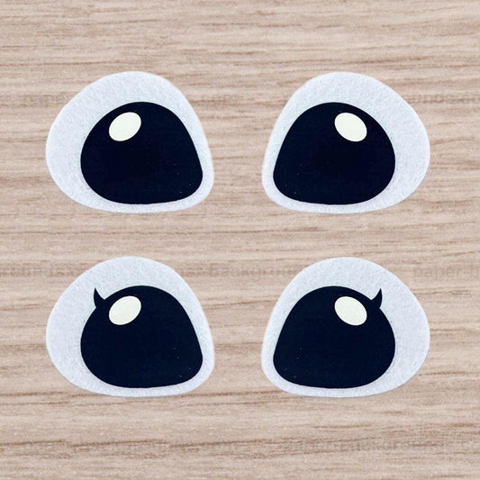 6 Pack of Alien Felt Eyes for Amigurumi, .75 to 2.5 inch , Crochet, Plushie Eyes, Hawaiian, Crafts and Dolls Multiple Sizes Available