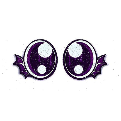 6 Pack of Halloween Bat Felt Eyes