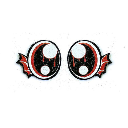 6 Pack of Halloween Bat Felt Eyes