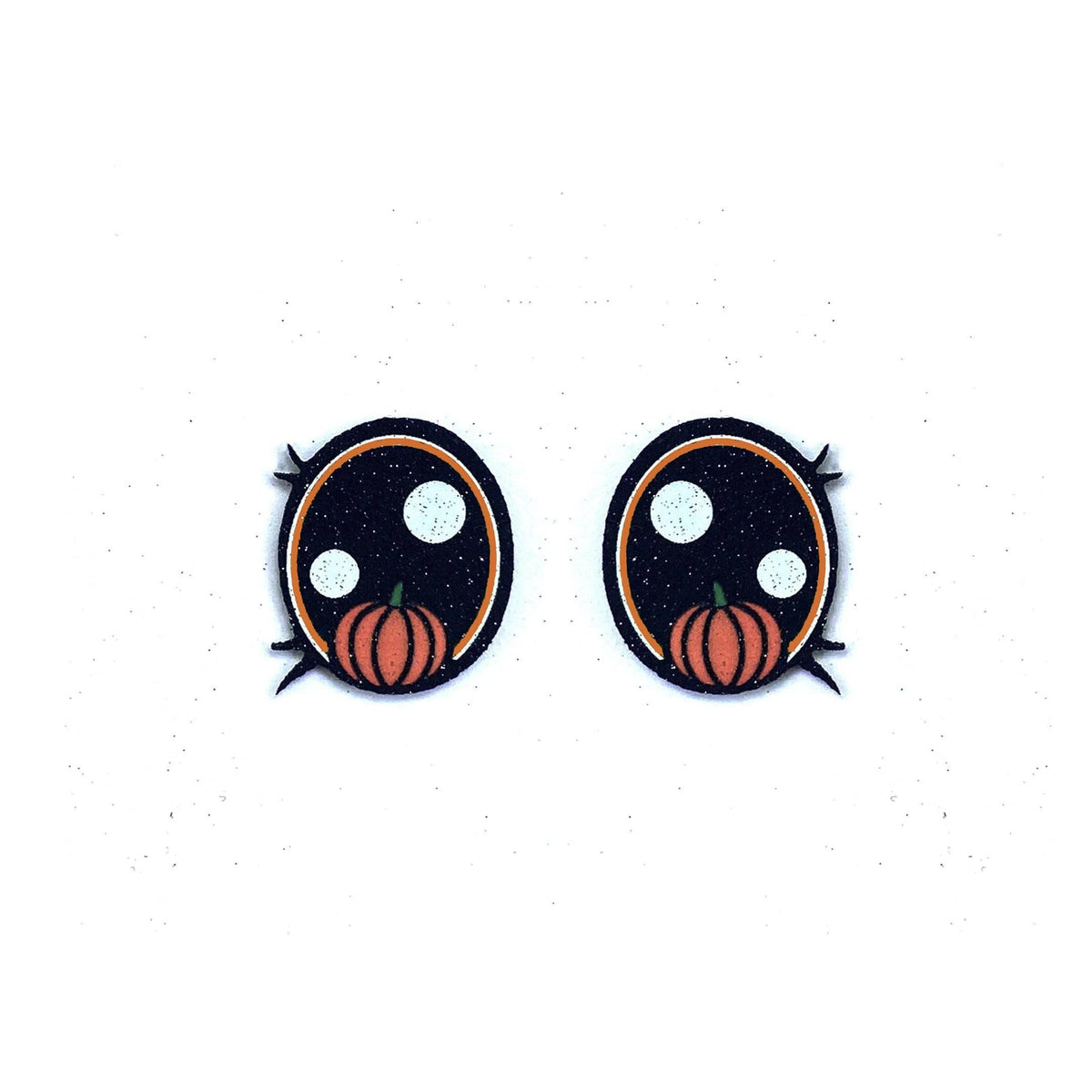 6 Pack of Halloween Pumpkin Felt Eyes