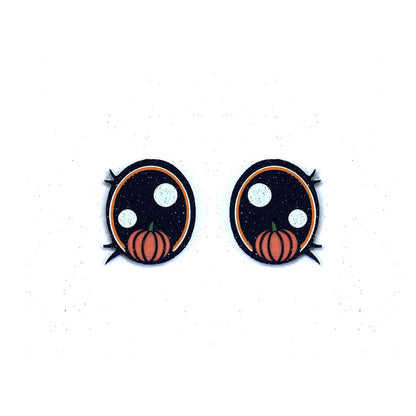6 Pack of Halloween Pumpkin Felt Eyes