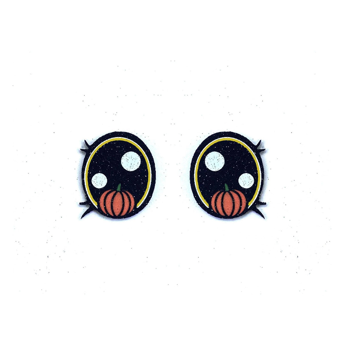 6 Pack of Halloween Pumpkin Felt Eyes