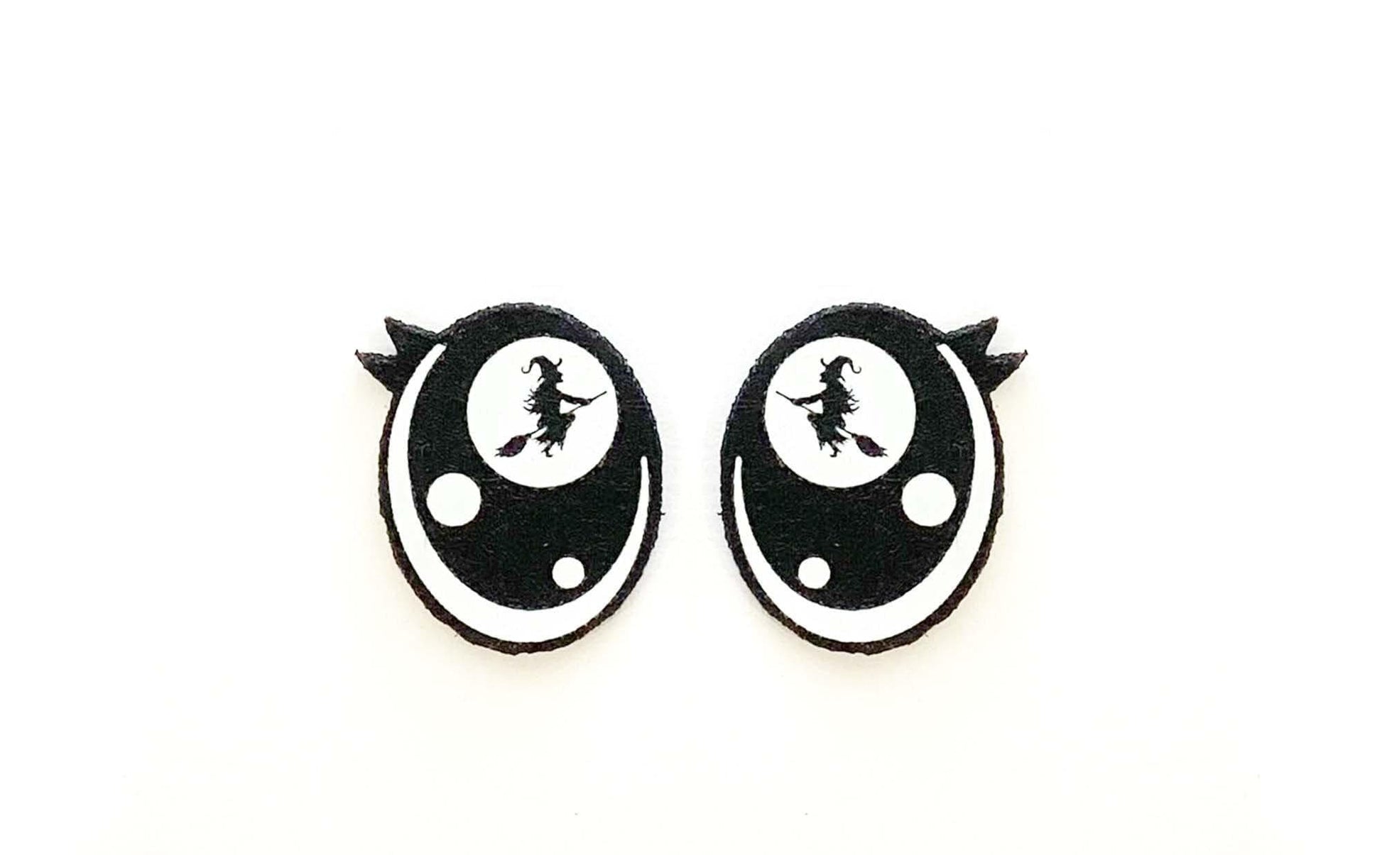 3 Pack of Halloween Felt Eyes with Lashes, Witch Eyes, Multiple Sizes Available
