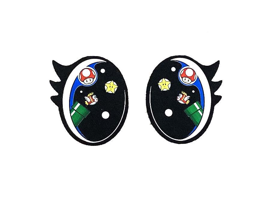 6 Pack, 3 Pack or Bulk Felt Eyes with Lashes for Amigurumi, Crochet, Knit, Plushie, Plumber, Oval, Kawaii