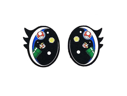 6 Pack, 3 Pack or Bulk Felt Eyes with Lashes for Amigurumi, Crochet, Knit, Plushie, Plumber, Oval, Kawaii