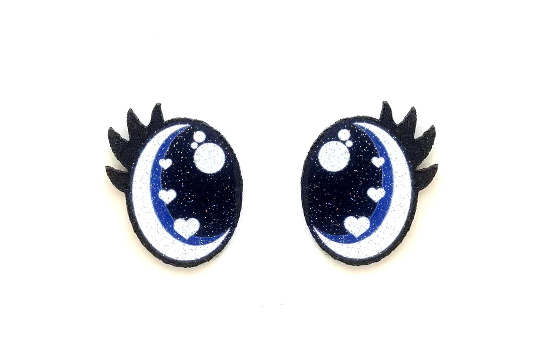 6 Pack of Glitter Felt Eyes for Amigurumi