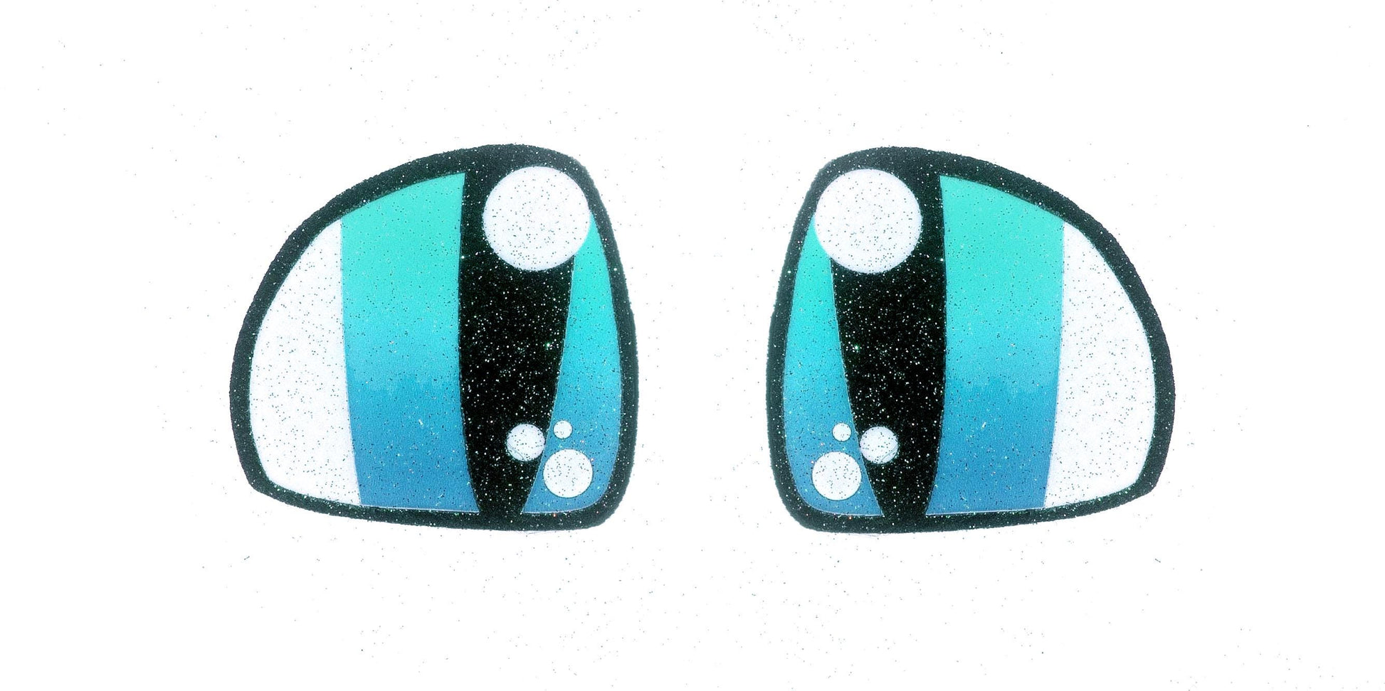 3 Pack of Glitter Dragon Felt Eyes for Amigurumi Multiple Sizes Available