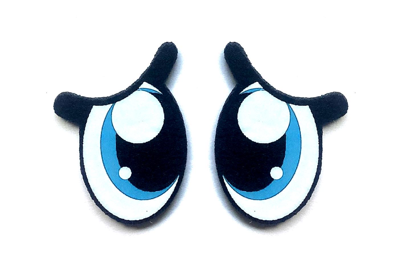 3 Pack of Pouty Felt Eyes for Amigurumi, Sad Eyes, Multiple Sizes Available