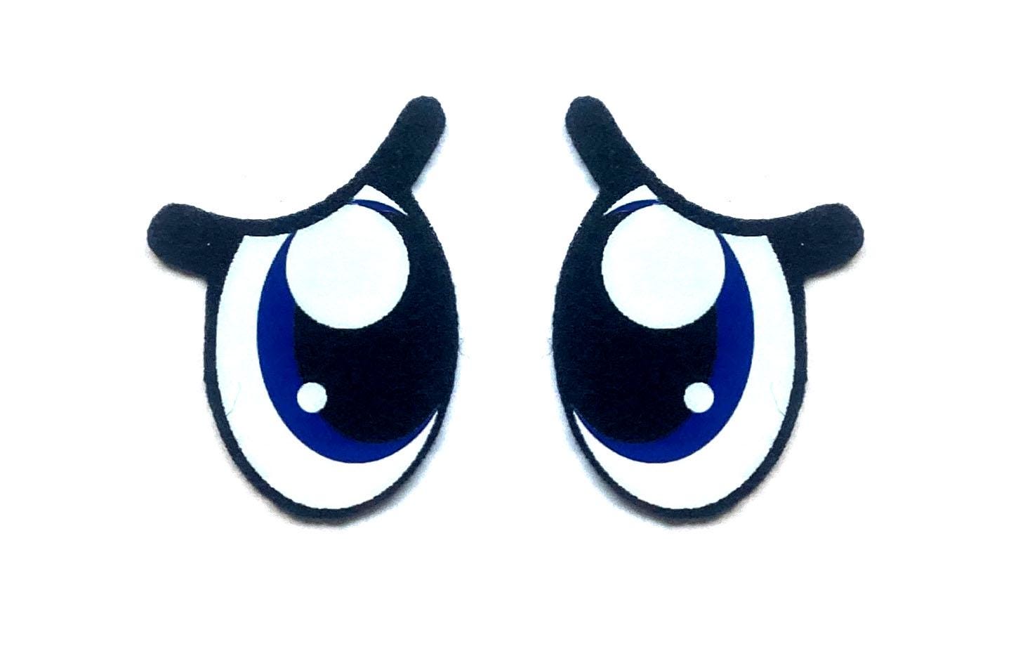 6 Pack of Pouty Felt Eyes for Amigurumi, Sad Eyes, for Crochet Plushies Multiple Sizes Available