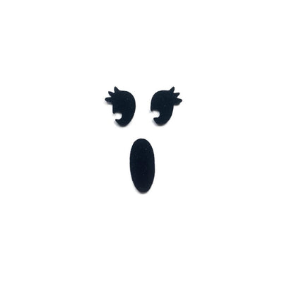 3 Pack Ghost Felt Faces
