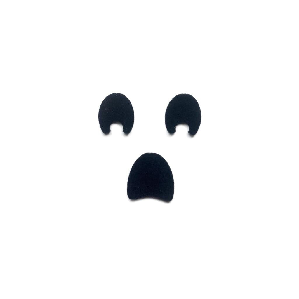 3 Pack Ghost Felt Faces