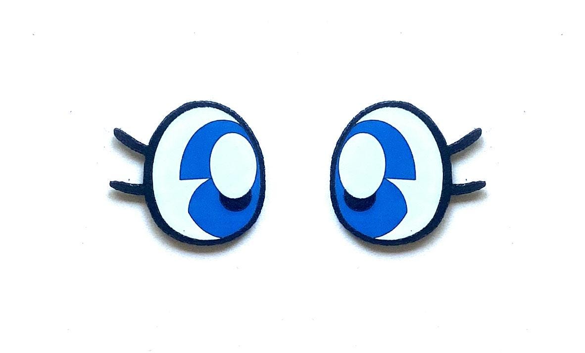 6 Pack of Kawaii Felt Eyes for Amigurumi