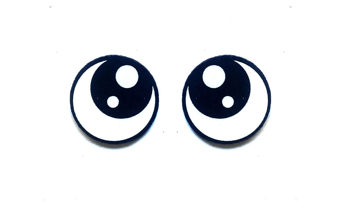 6 Pack of Kawaii Felt Eyes for Amigurumi