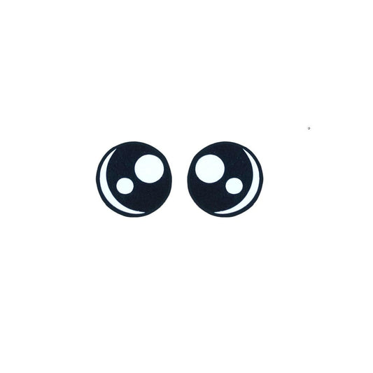 3 Pack of Round Kawaii Felt Eyes for Amigurumi Multiple Sizes Available