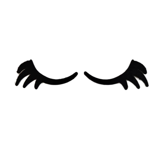 12 Pack of Sleepy Felt Eyes Sleeping Eyelashes for Amigurumi Multiple Sizes Available