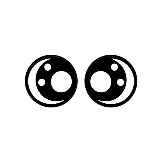 6 Pack of Round Kawaii Felt Eyes For Amigurumi Multiple Sizes Available