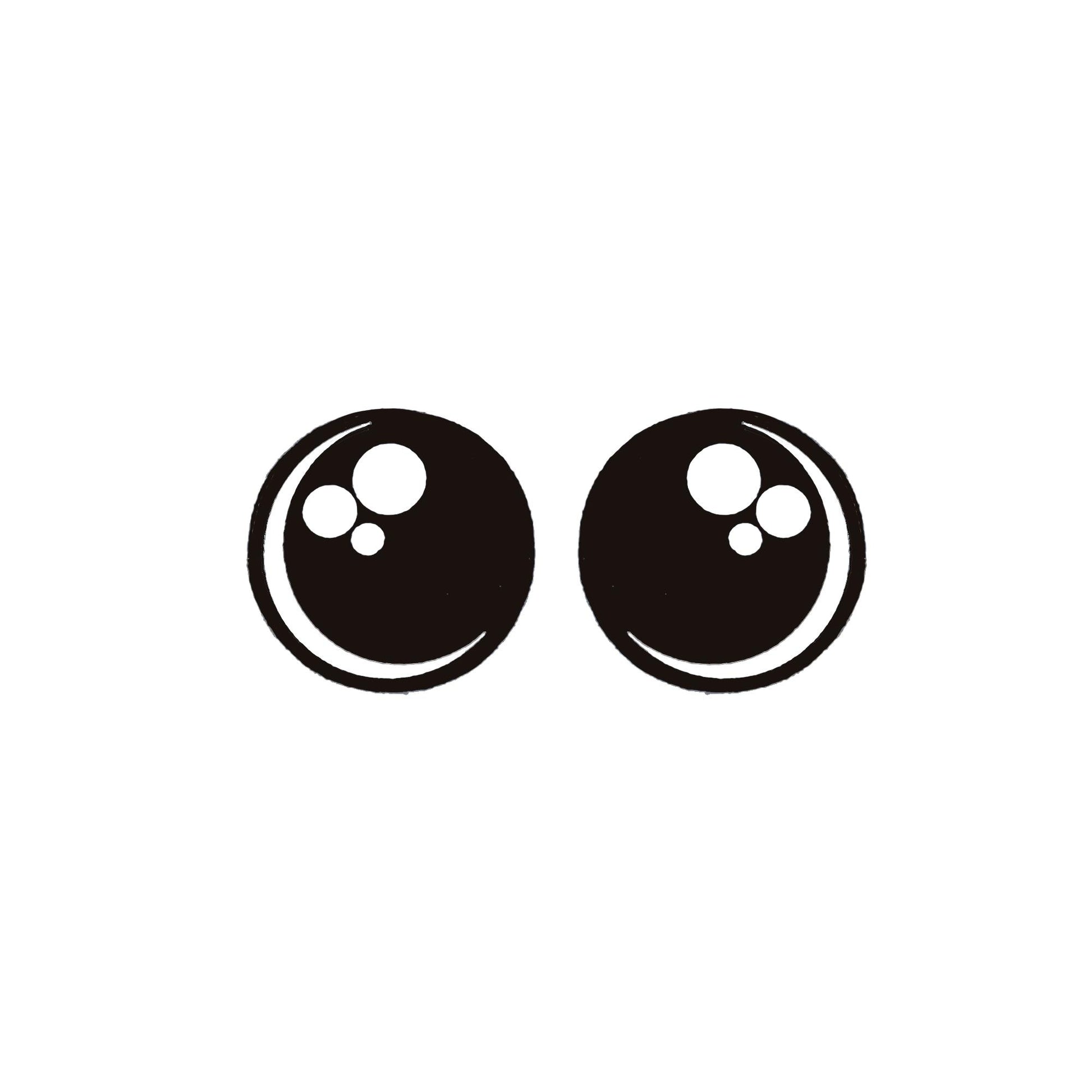 6 Pack of Round Kawaii Felt Eyes for Amigurumi Multiple Sizes Available