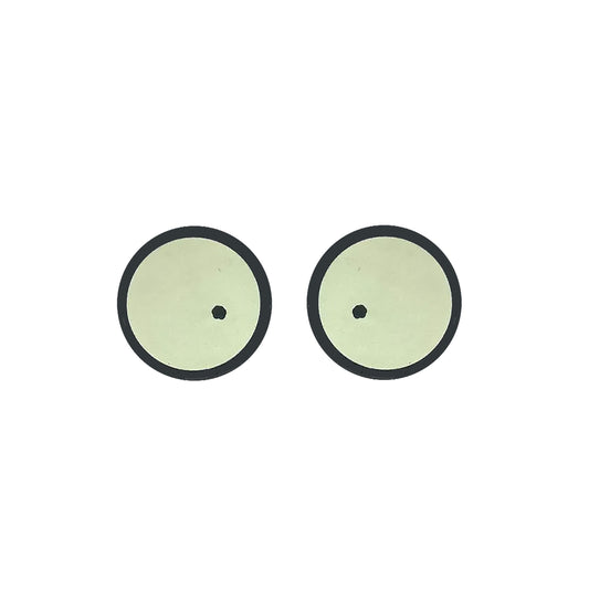 6 Pack of Round Pickle Guy Felt Eyes for Amigurumi Multiple Sizes Available