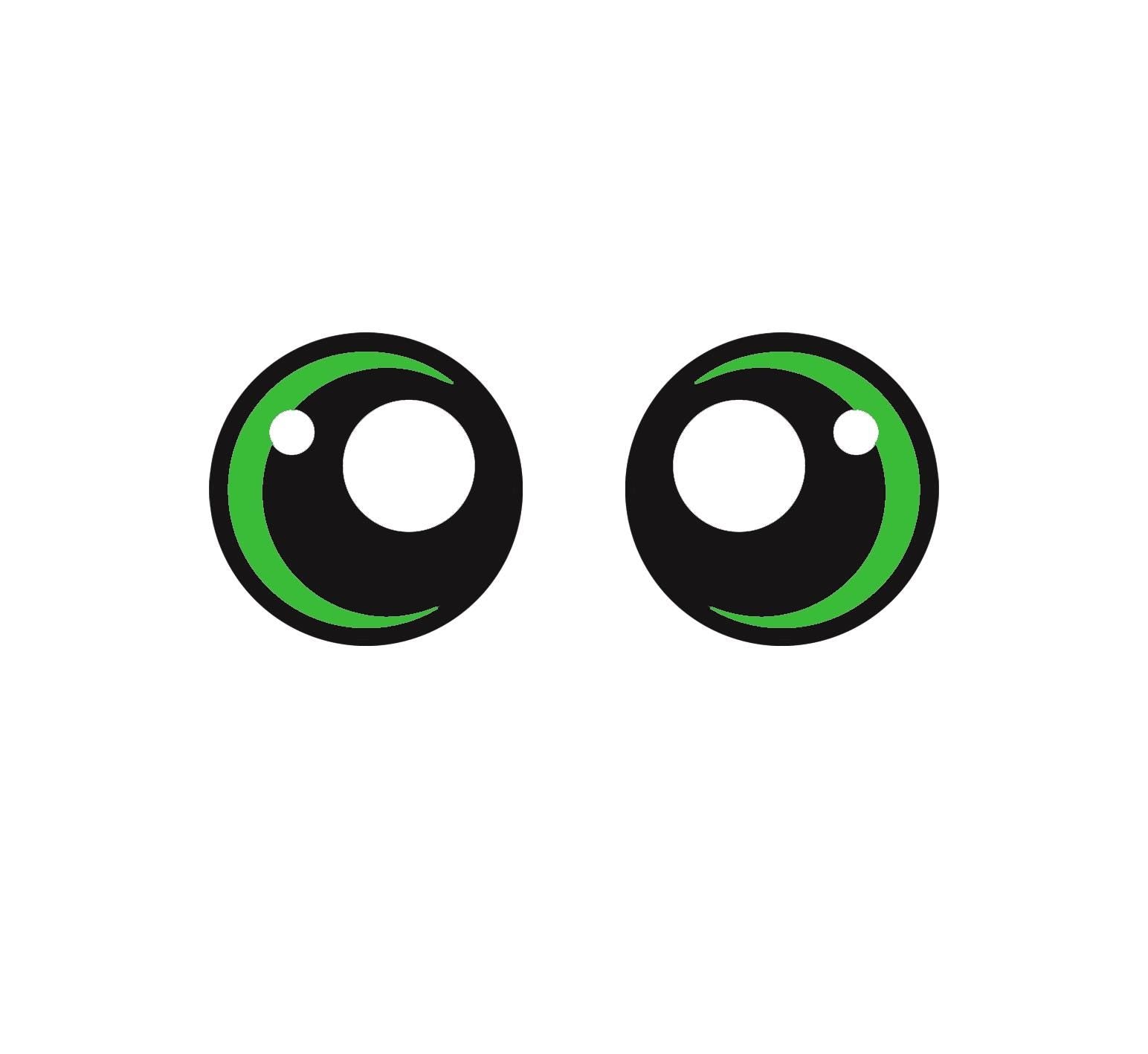 6 Pack of Round Kawaii Felt Eyes for Amigurumi Multiple Sizes Available