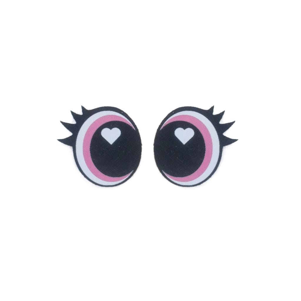 3 Pack of Pink Felt Eyes for Amigurumi