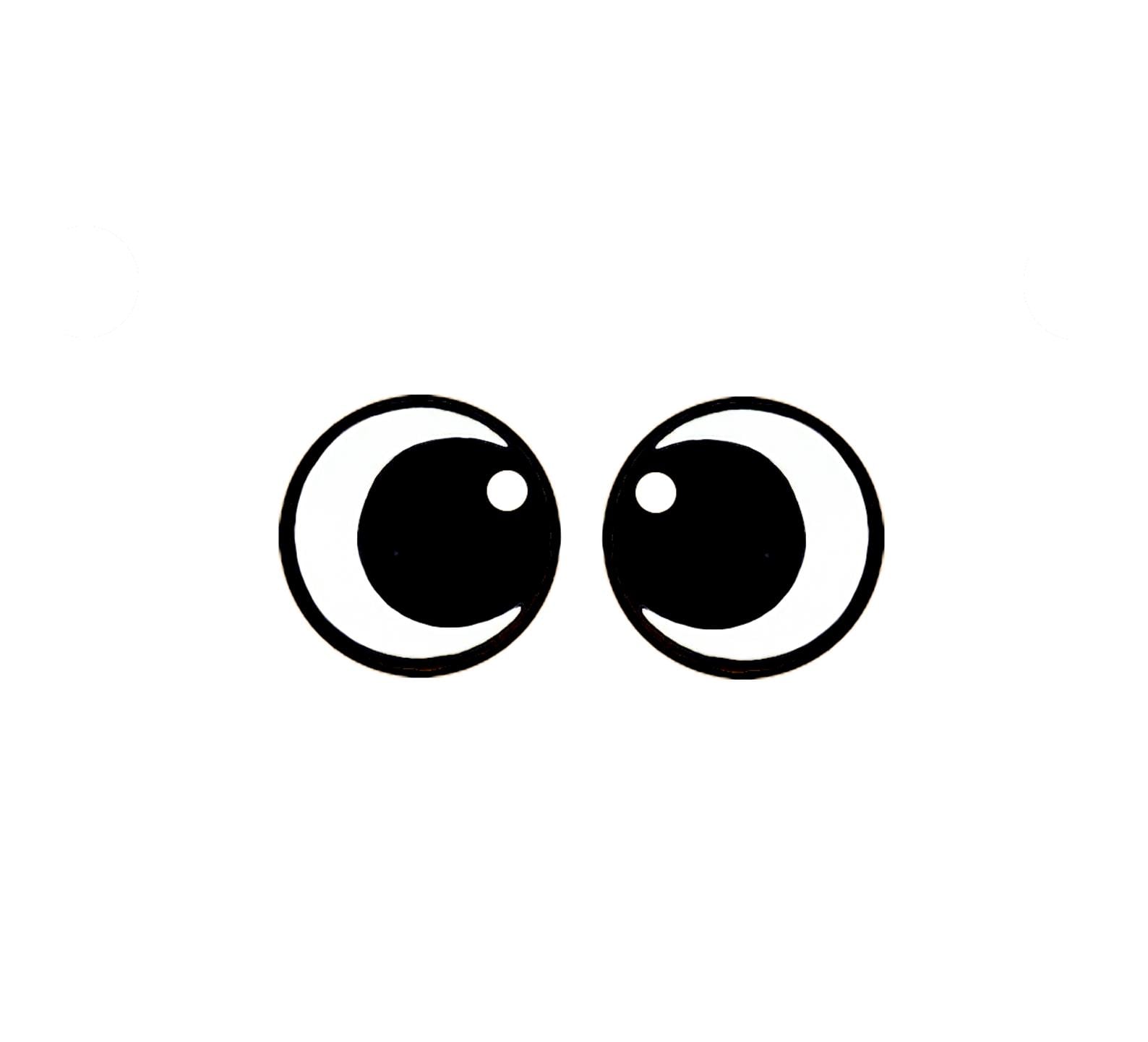 6 Pack of Round Kawaii Felt eyes For Amigurumi Multiple Sizes Available