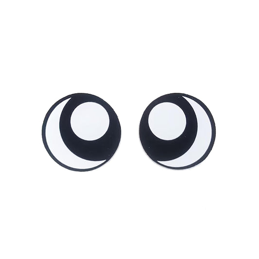 6 Pack of Round Kawaii Felt Eyes For Amigurumi Multiple Sizes Available