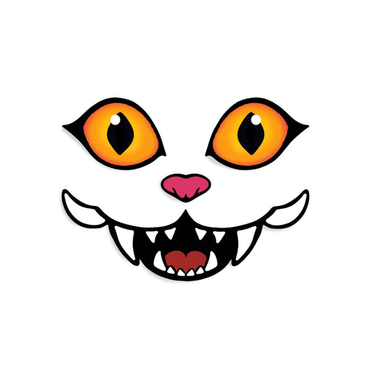 3 Felt Tiger Faces Eyes Nose Mouth Combo for Amigurumi, Crazy, Cat, Multiple Sizes Available