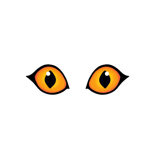 3 Pack of Felt Tiger Eyes for Amigurumi, Crazy, Cat, Multiple Sizes Available