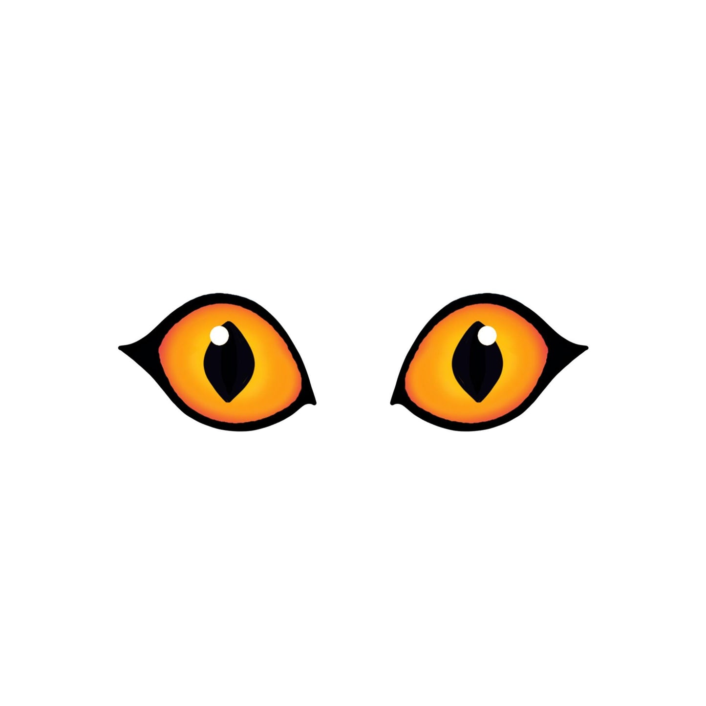 3 Pack of Felt Tiger Eyes for Amigurumi, Crazy, Cat, Multiple Sizes Available