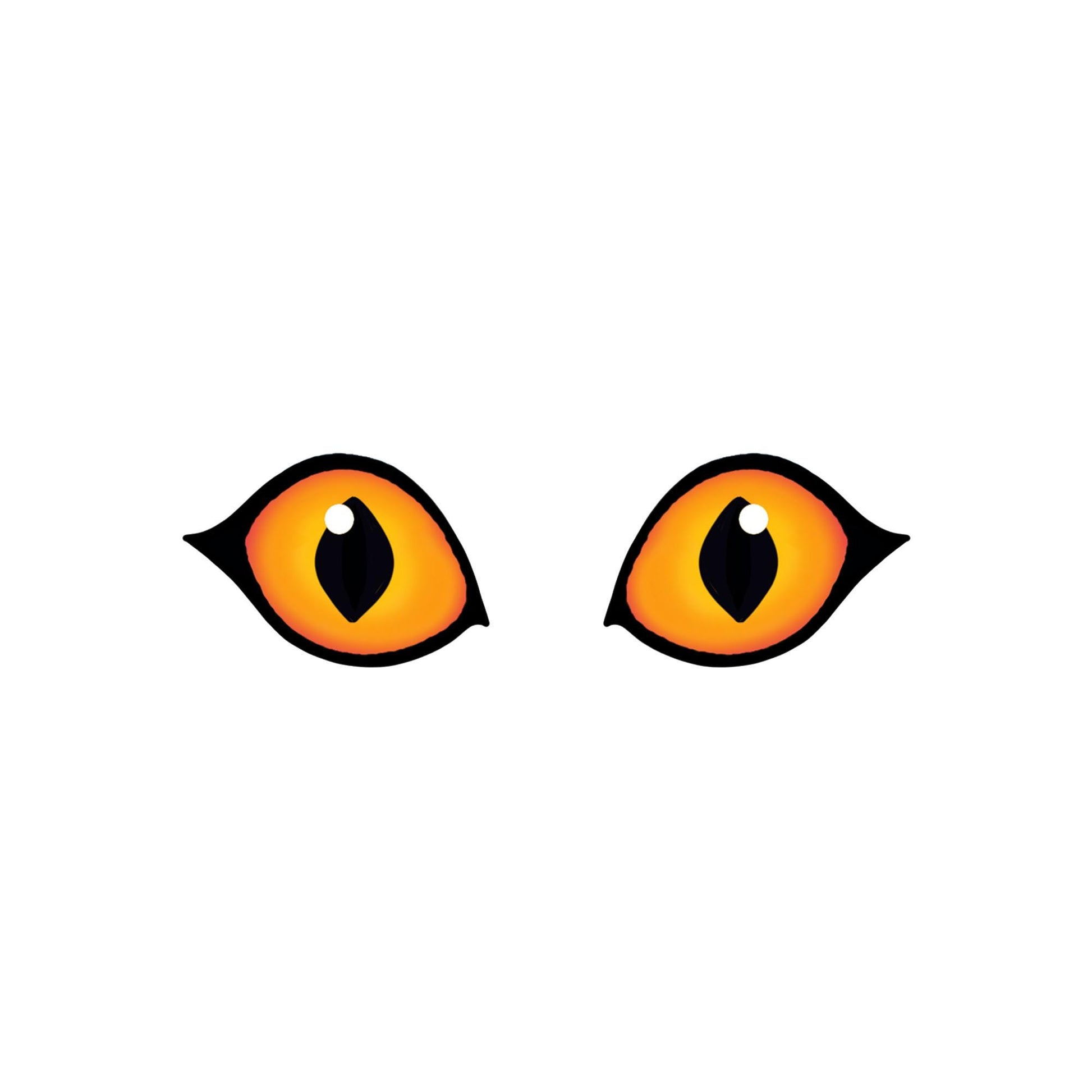 3 Pack of Felt Tiger Eyes for Amigurumi, Crazy, Cat, Multiple Sizes Available