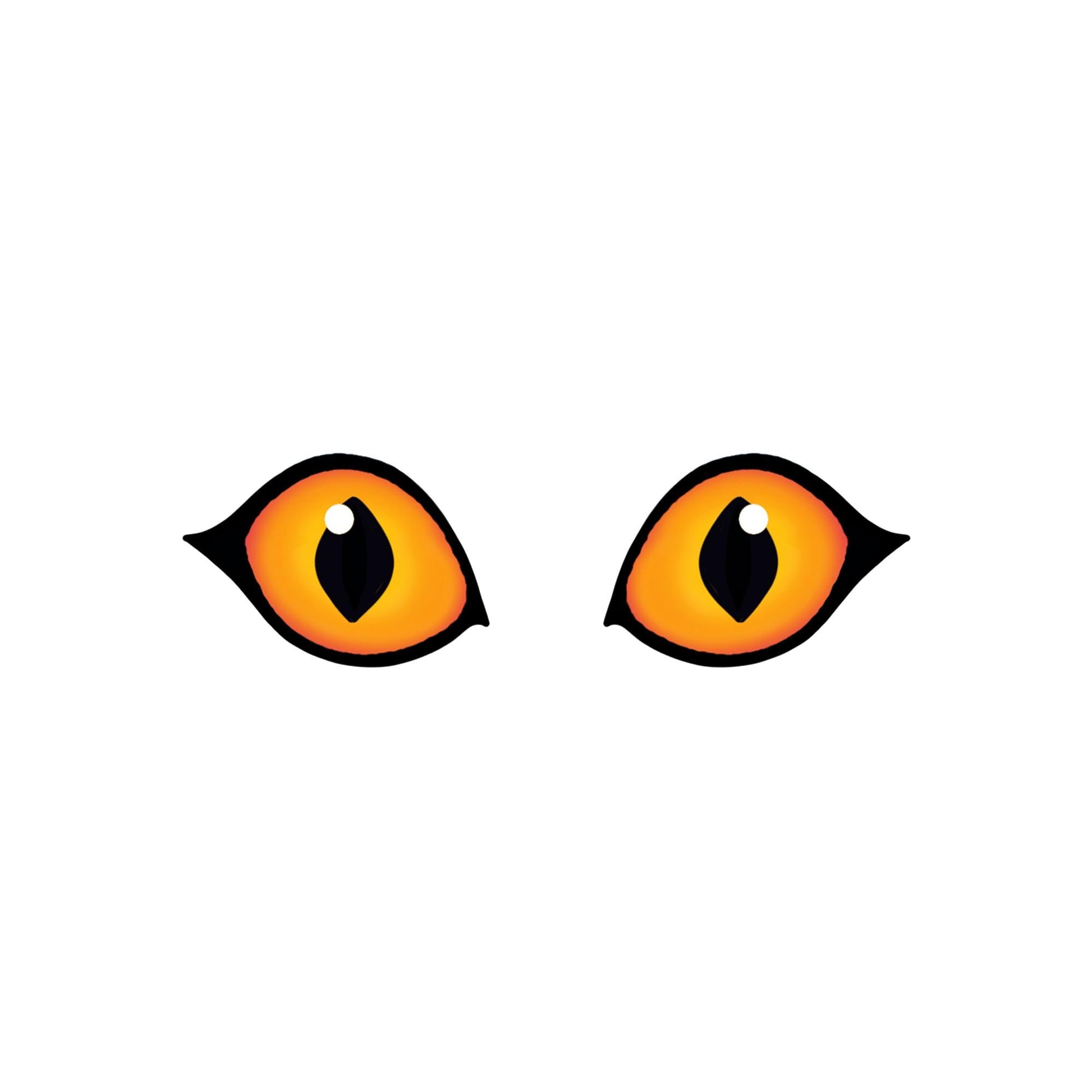 3 Pack of Felt Tiger Eyes for Amigurumi, Crazy, Cat, Multiple Sizes Available