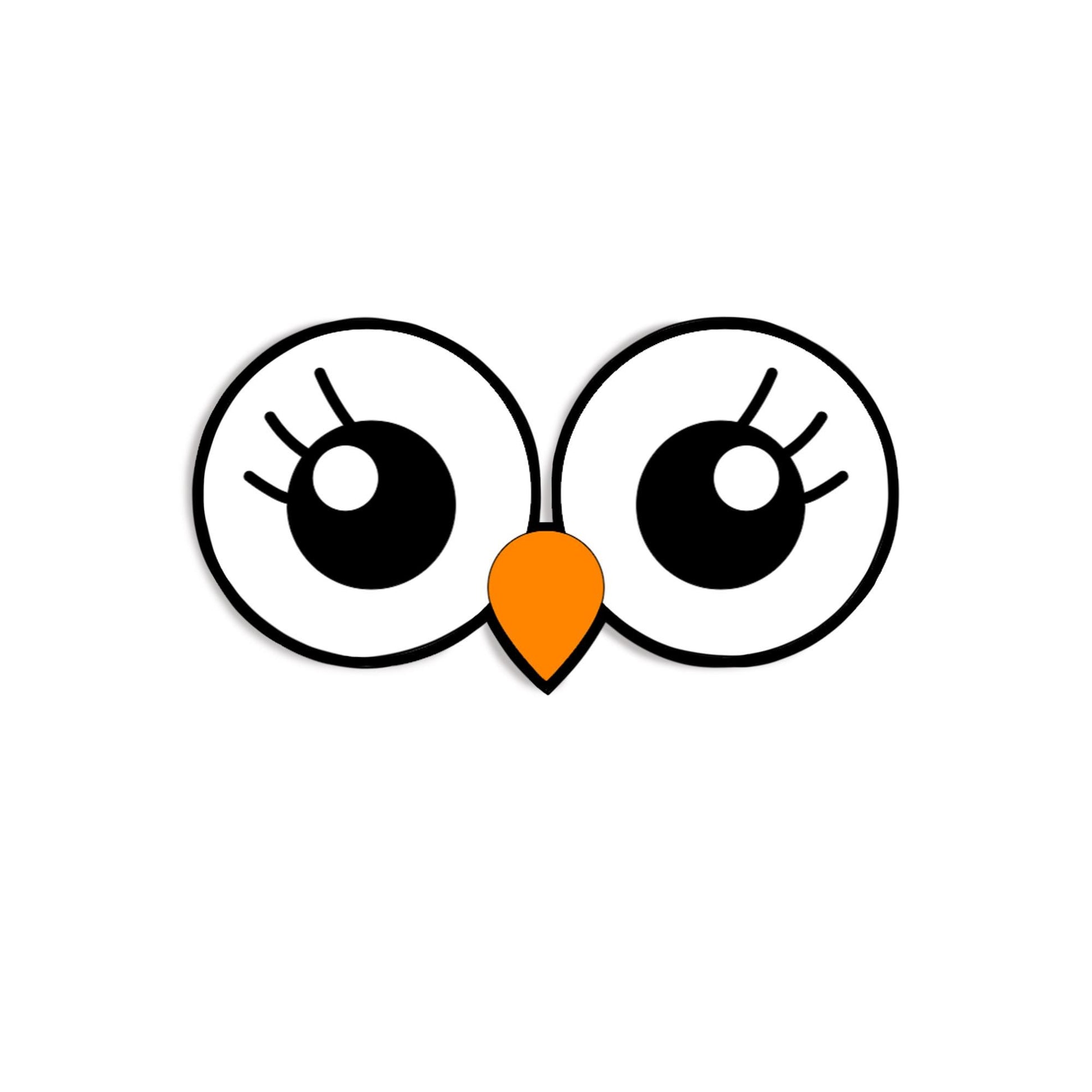 6 Pack Round Felt Owl Eyes for Amigurumi with Lashes: Kawaii Crochet Owl Eyes, Crochet Plushie