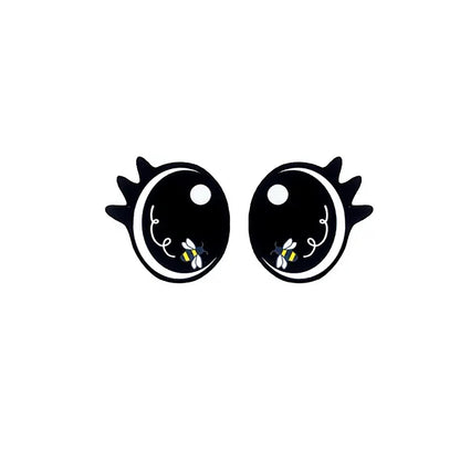 6 Pack of Oval Bee Felt Eyes