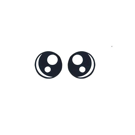6 Pack of Round Kawaii Felt eyes For Amigurumi Multiple Sizes Available