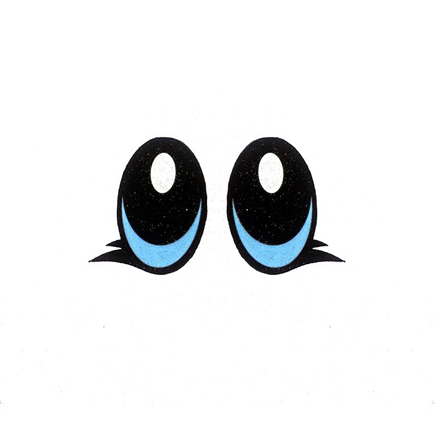 6 Pack of Blue Glitter Felt Eyes For Amigurumi Multiple Sizes Available
