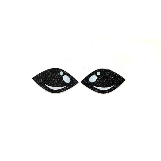 6 Pack of Alien Felt Eyes for Amigurumi Plushies, Multiple Sizes