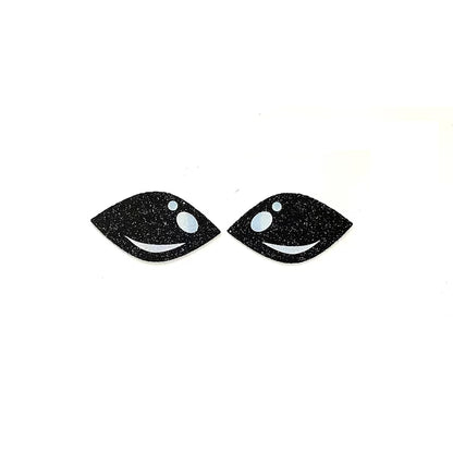 6 Pack of Alien Felt Eyes