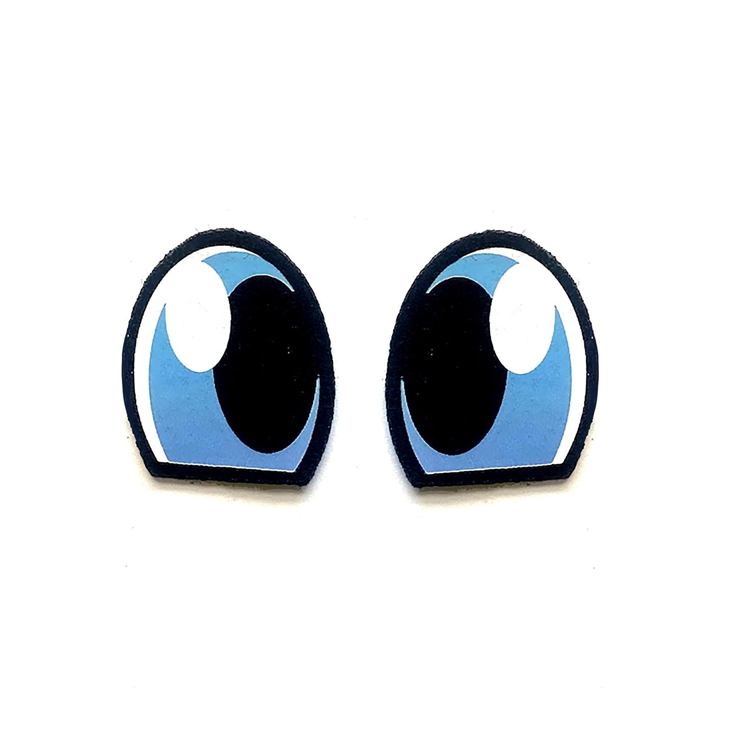 3 Pack of Blue Felt Eyes for Amigurumi, Crochet Plushies, Multiple Sizes Available