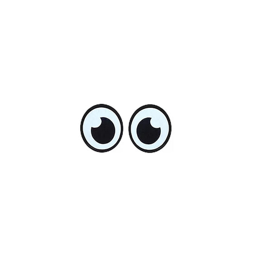 3 Pack of Oval Kawaii Felt Eyes for Amigurumi, Multiple Sizes Available